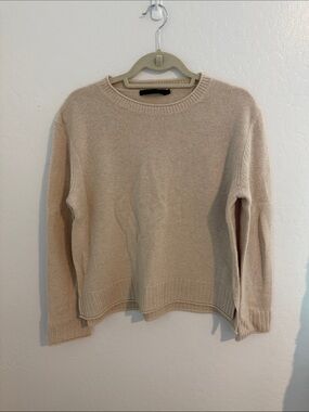 Jenni Kayne Beige Crewneck Sweater